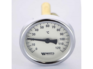 Термометр биметаллический F+R801 WATTS Ind 63мм 120°C гильза 75мм