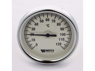 Термометр биметаллический F+R801 WATTS Ind 80мм 120°C гильза 50мм
