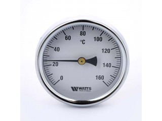 Термометр биметаллический F+R801 WATTS Ind 80мм 160°C гильза 50мм