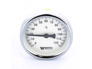 Термометр биметаллический F+R801 WATTS Ind 63мм 120°C гильза 50мм